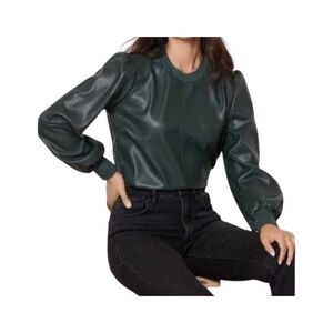 LAmade Tinsley Faux Leather Top XS
